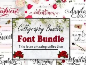 calligraphy font bundles 1