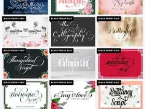 calligraphy fonts collection 56 premium fonts worth