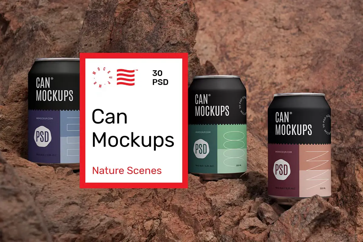 Can Mockups - Nature Scenes 19 can mockups nature scenes