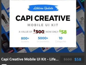 capi mobile ui kit lifetime update