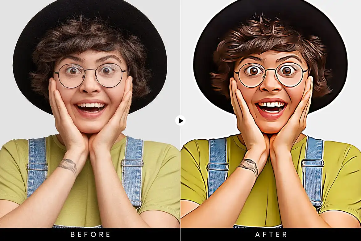 Caricartoon Me Ps Action - Cartoon Caricature