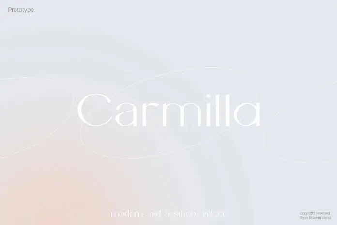 Carmilla Sans Serif Font