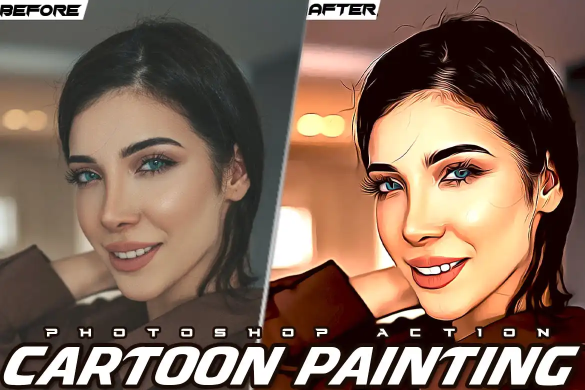 Cartoon Painting Photoshop Action 10 cartoon painting photoshop action 3