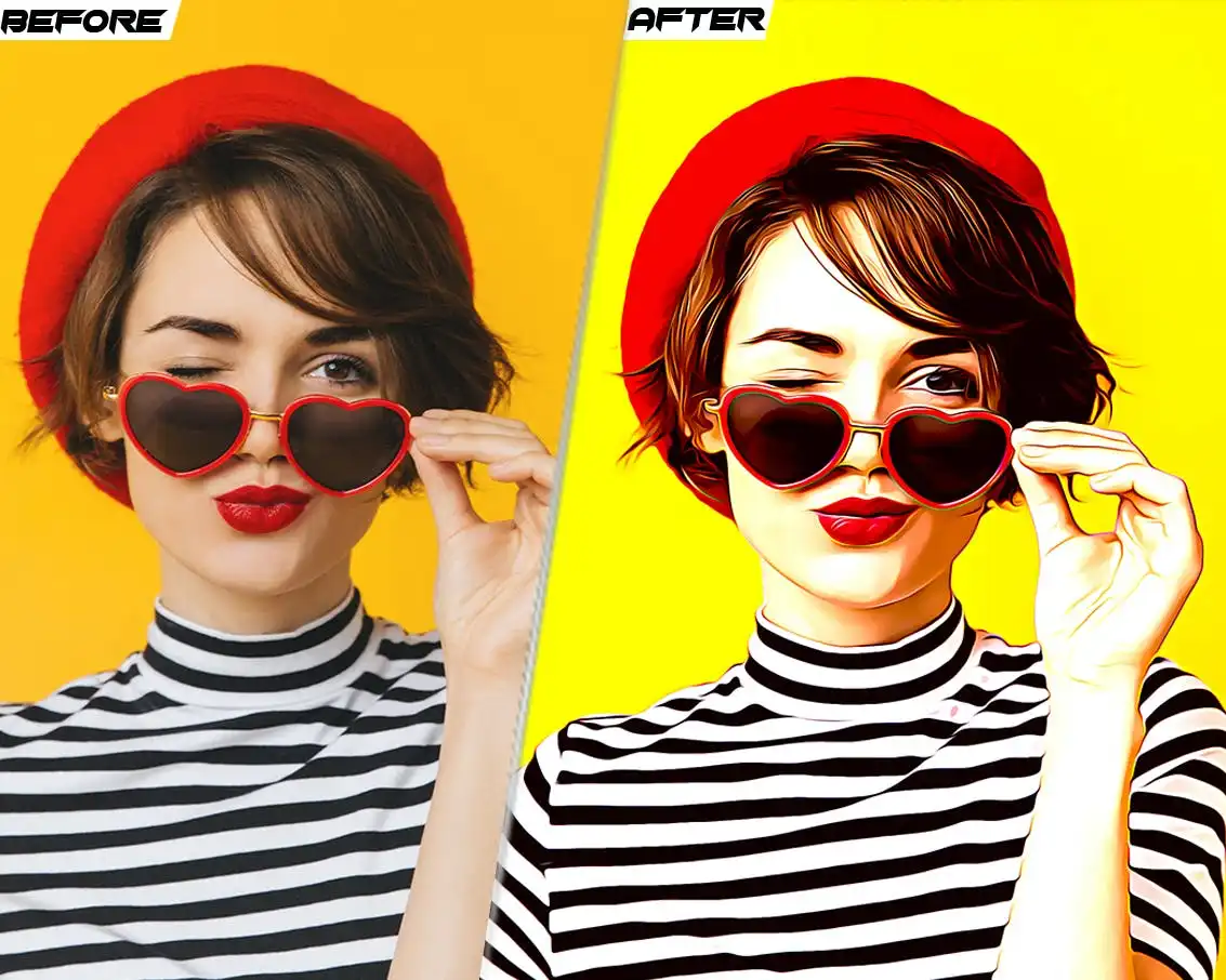 Cartoon Painting Photoshop Action 6 cartoon painting photoshop action 4