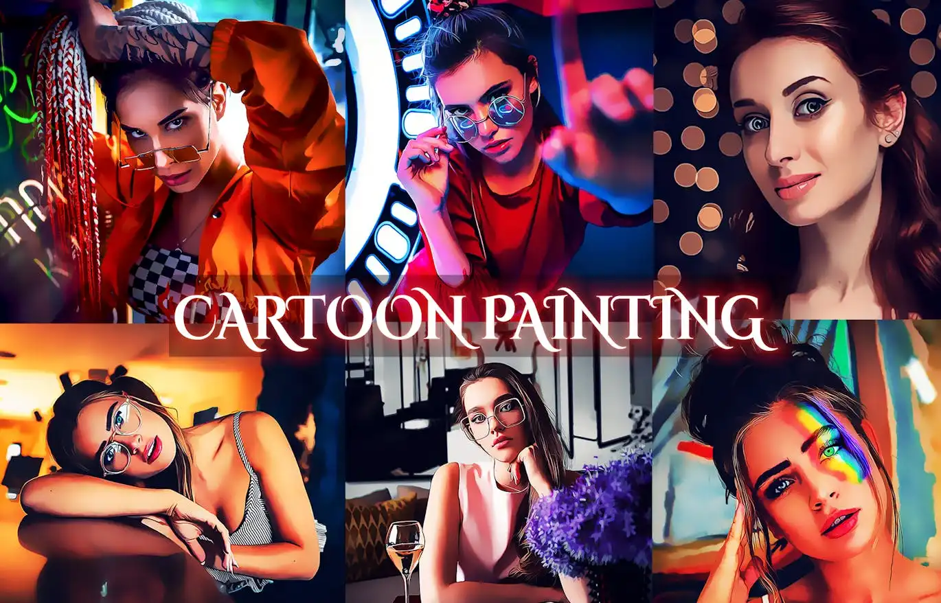 Cartoon Painting Photoshop Action