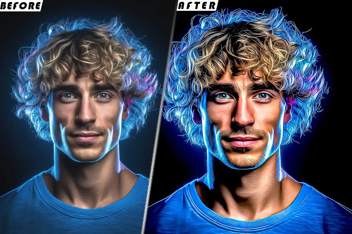 Cartoon Painting Photoshop Actions