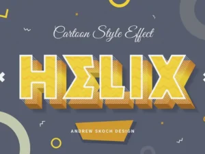 cartoon style text effects