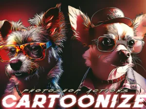 cartoonize painting photoshop actions