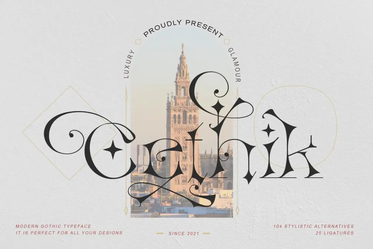 Cethik Display Typeface By © I Made Astawa Alit Design