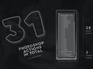 chalk lettering photoshop action 6