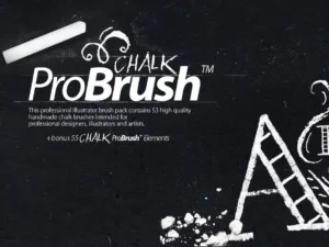 chalk probrush vector elements 4