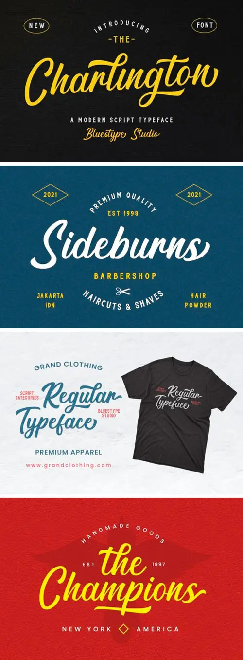 Charlington Calligraphy Font