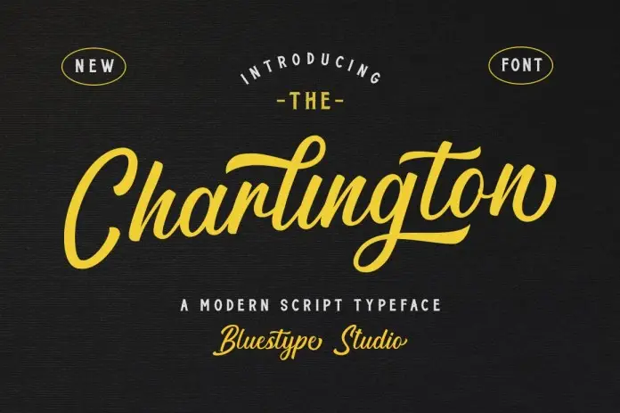 Charlington Calligraphy Font 5 charlington calligraphy font