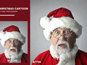 christmas cartoon photoshop action 4