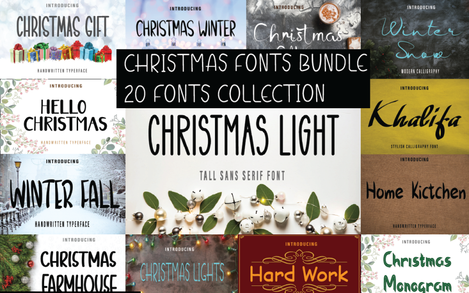 Christmas Fonts Bundle