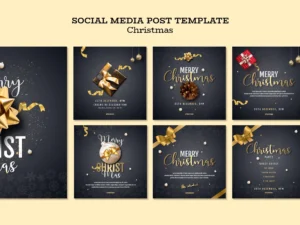 christmas instagram post collection 3