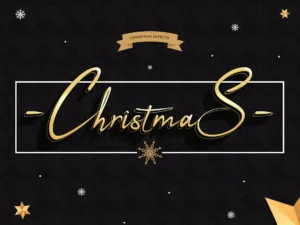 christmas text effects
