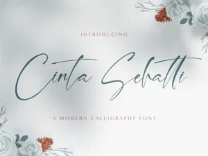 cinta sehatti handwritten font