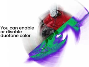 circular motion photo effect with duotone 6