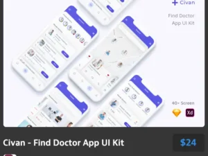 civan find doctor app ui kit