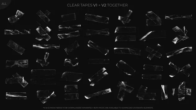 Clear Plastic Tapes V2 - Texture Pack 7 clear plastic tapes v2 texture pack 5