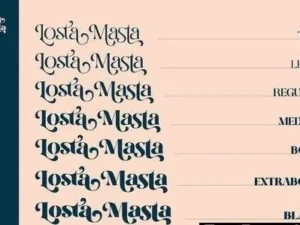 cm losta masta playful serif family
