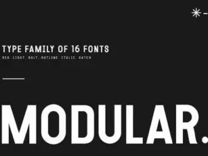 cm modular 16 fonts