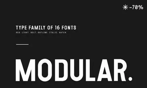 Cm – Modular – 16 Fonts