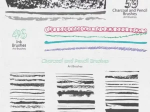 collection of handmade brushes
