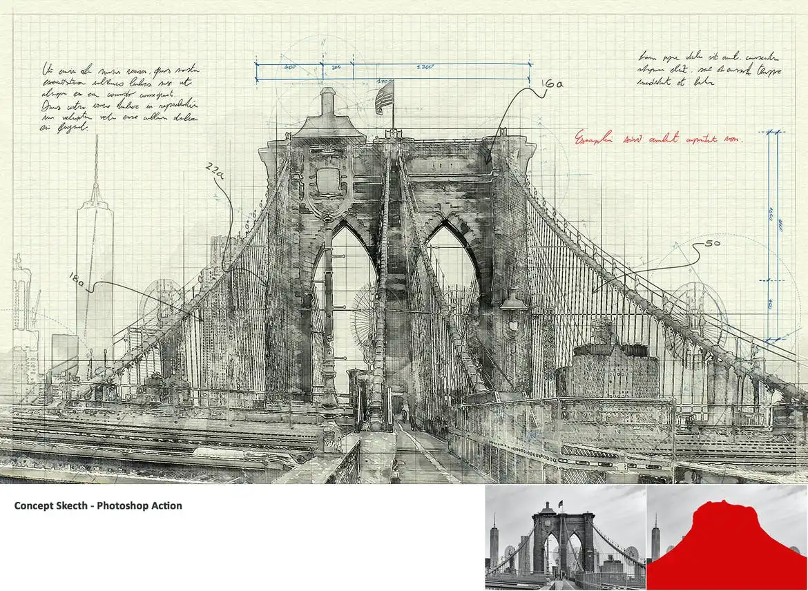 Concept Sketch - Photoshop Action 5 concept sketch photoshop action 10
