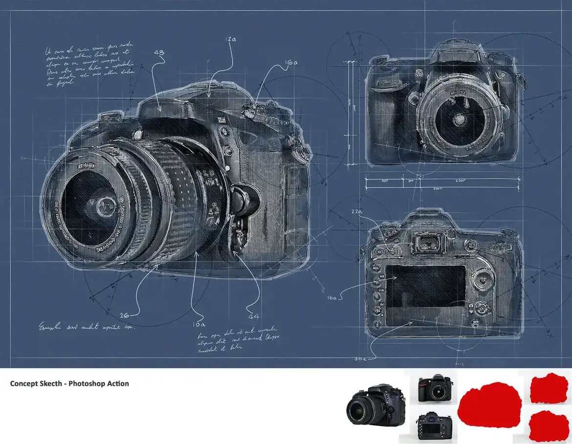 Concept Sketch - Photoshop Action 15 concept sketch photoshop action 9