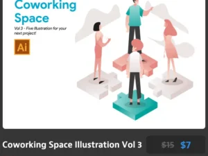 coworking space illustration vol 3