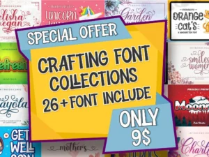 crafting font bundle
