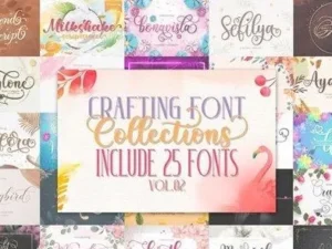 crafting font bundle vol 02