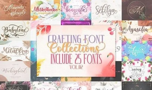 Crafting Font Bundle Vol 02