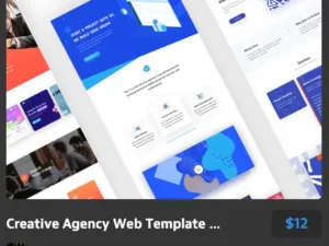 creative agency web template design