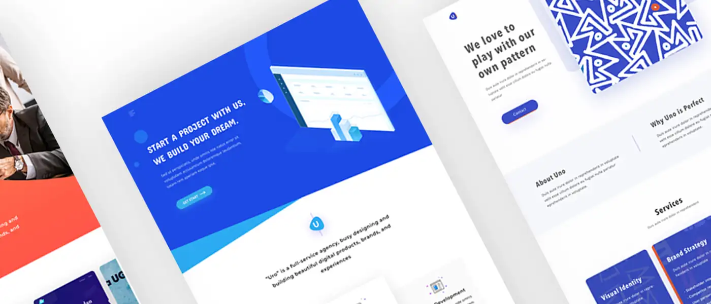 Creative Agency Web Template Design 3 creative agency web template design1