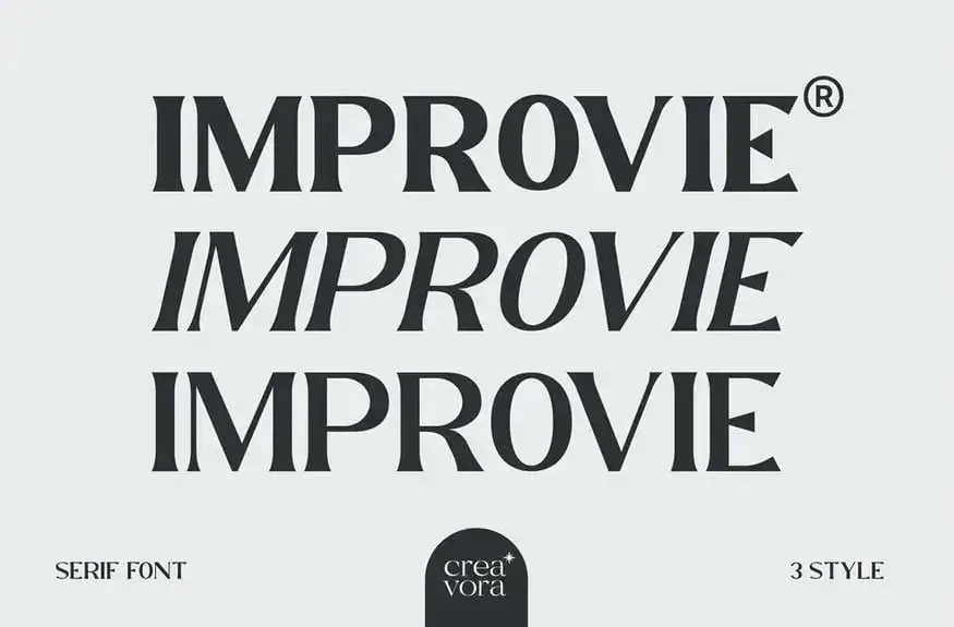 Creavora-Improvie Serif Font 4 creavora improvie serif font