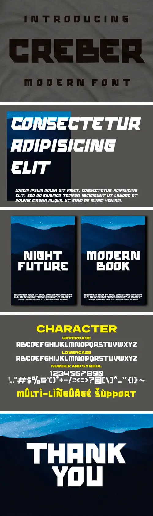 Creber Display Font 5 creber display font 6