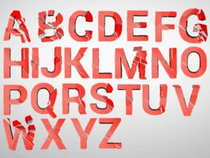 crushed font