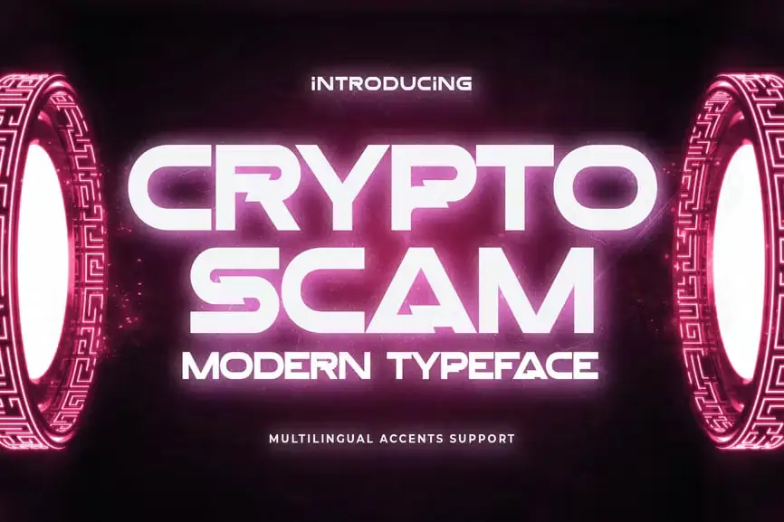 Crypto Scam-Modern Typeface
