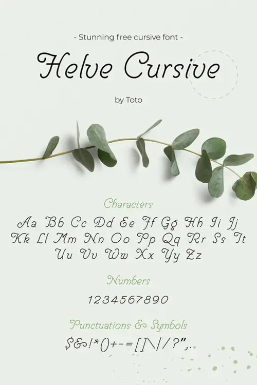 Cursive Handwritten Font