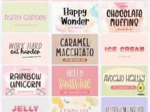 cute font bundle 44 premium fonts worth