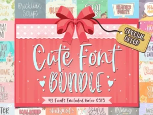 cute fonts bundle