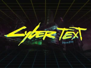 cyberpunk text effect