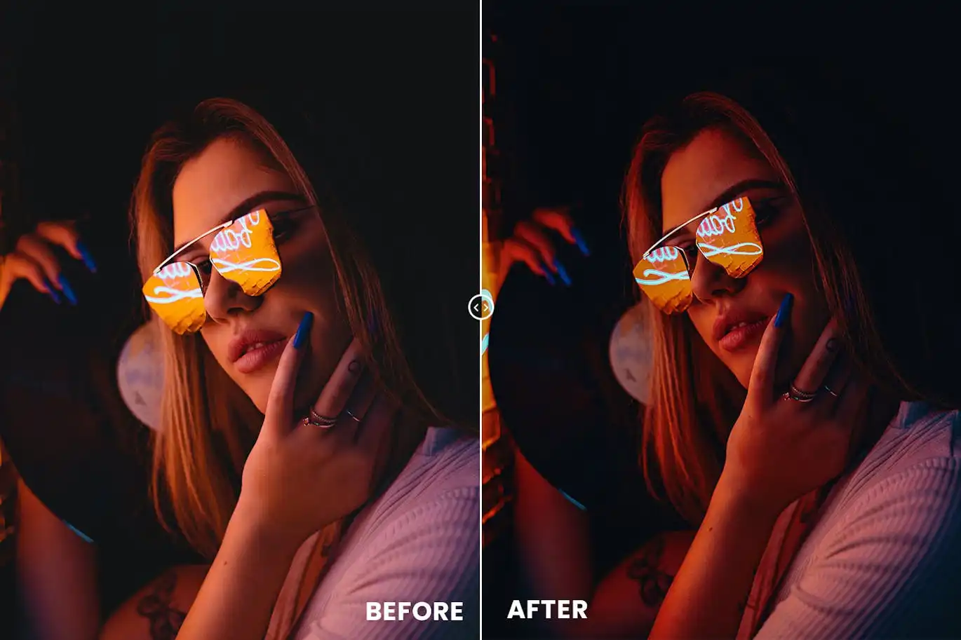 Dark Mode Tones Action & Lightroom Preset