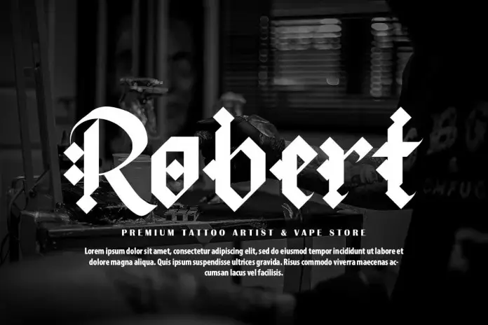 Dark Ruby Blackletter Font