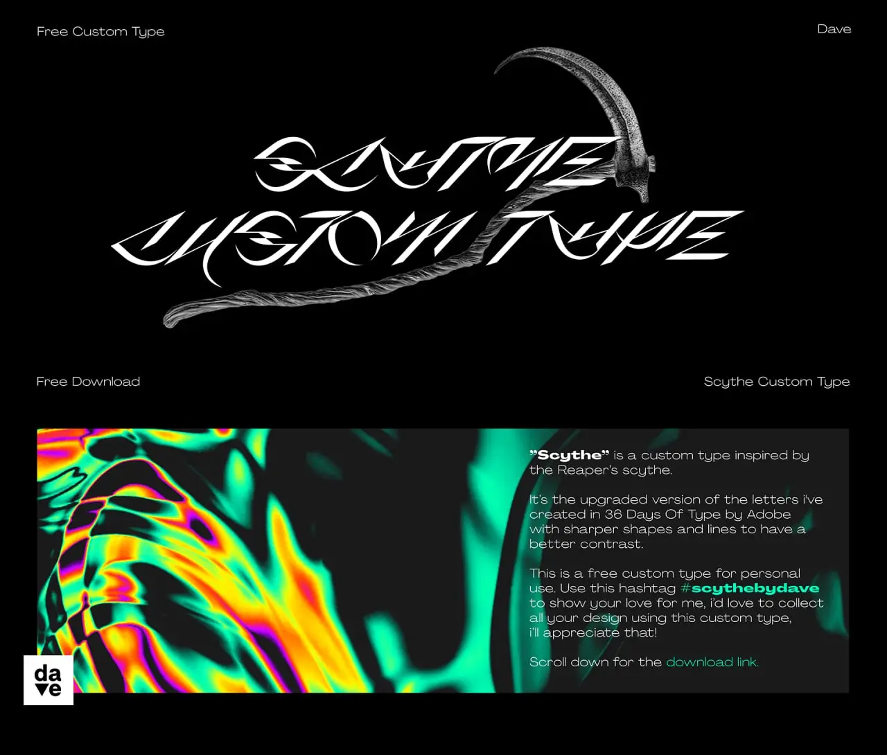 Dave Tr.-Scythe Font