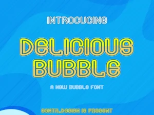 deliciousbubble cute font 3b3ba8j