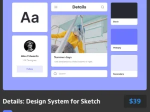 details design system for sketch